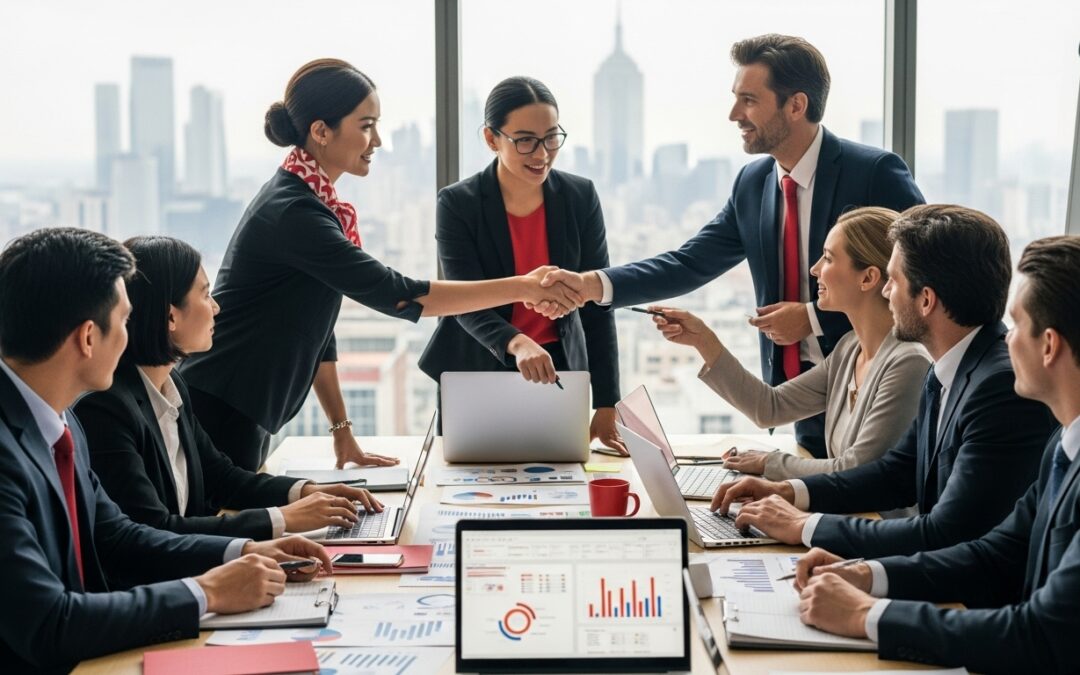marketing agency teamwork, agency selection, business strategy meeting