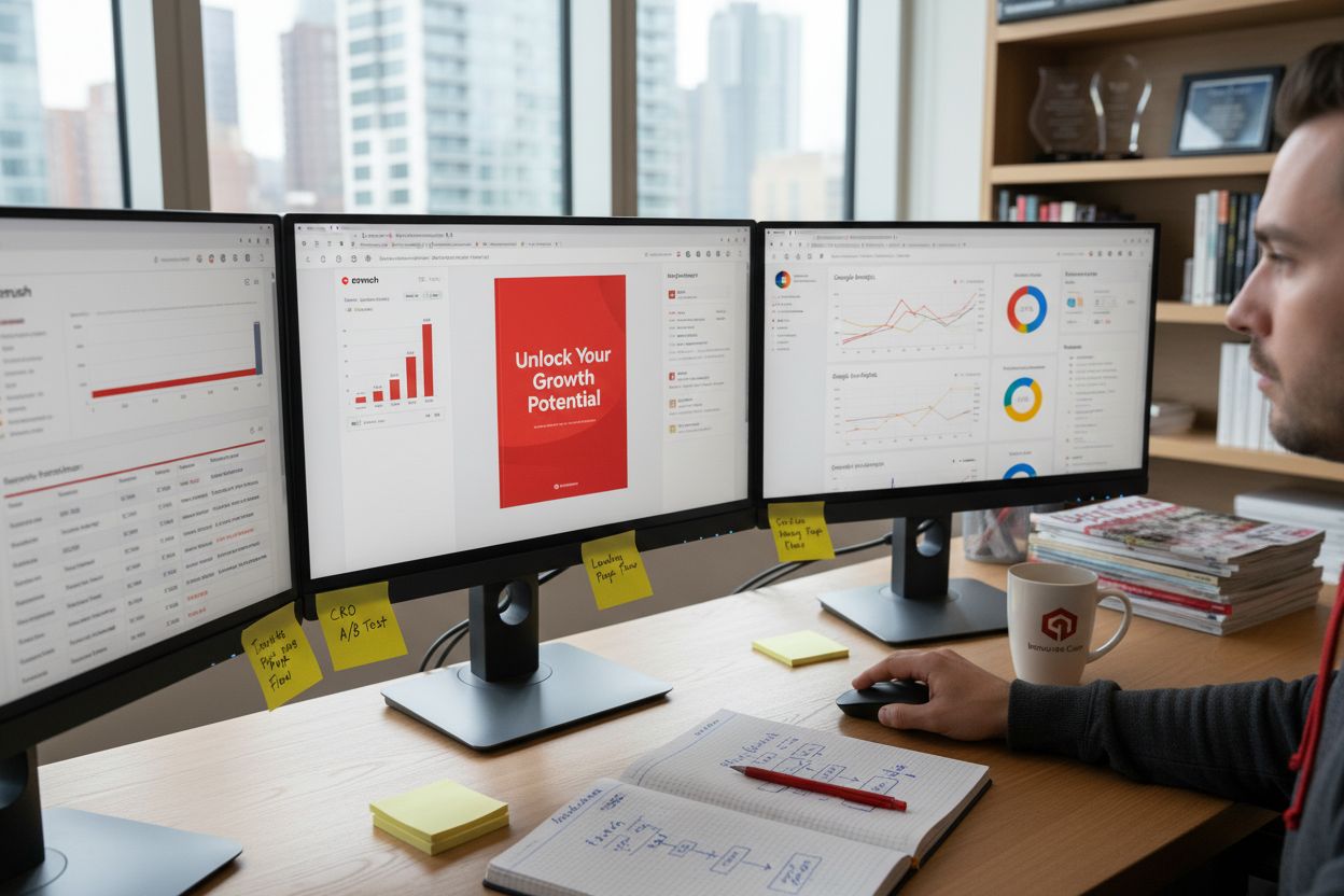 SEO lead generation workspace