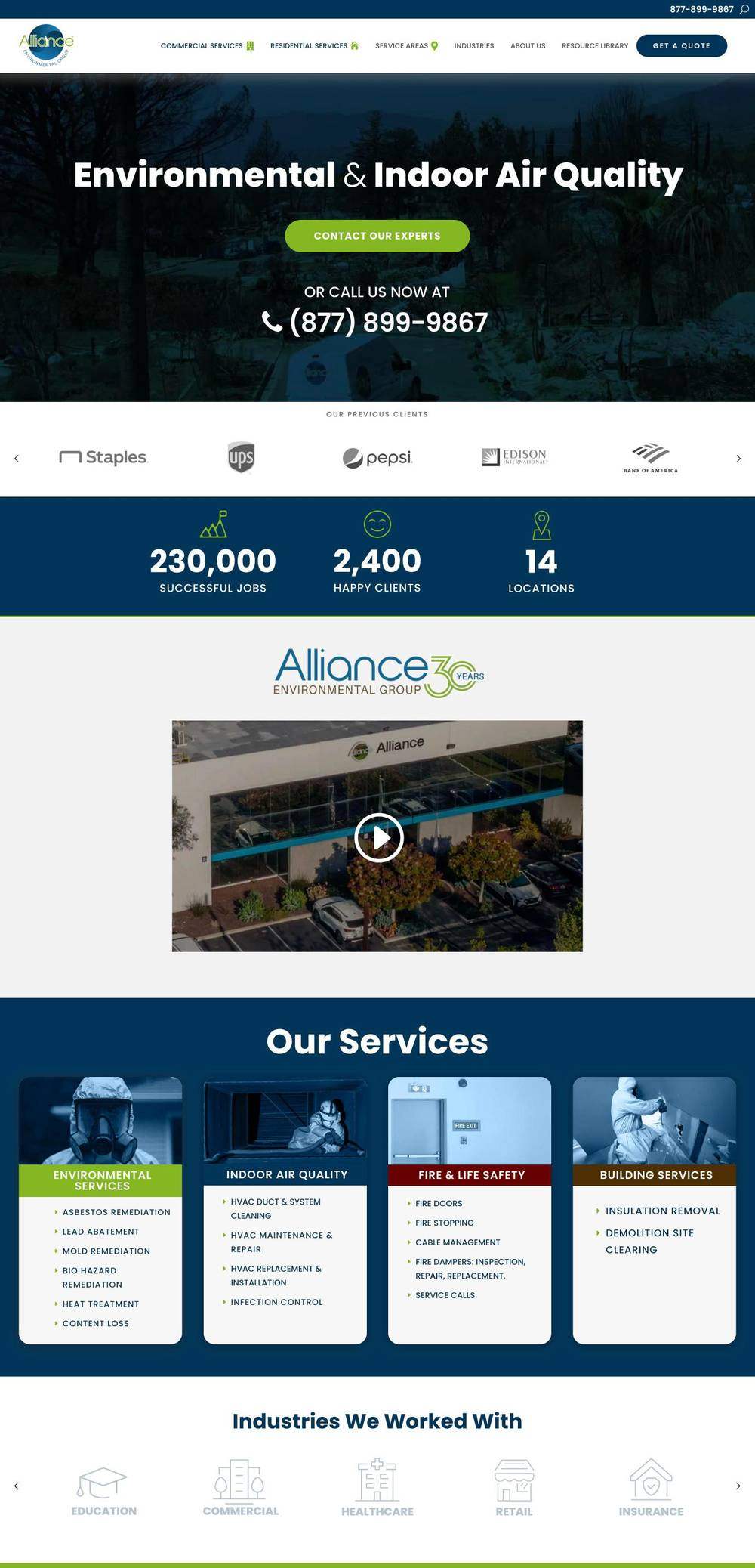 Alliance Environmental Group website
